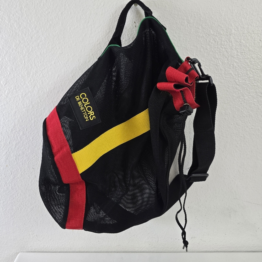 Vintage Colors De Benetton Drawstring Mesh Dufflebag - Picture 7 of 7